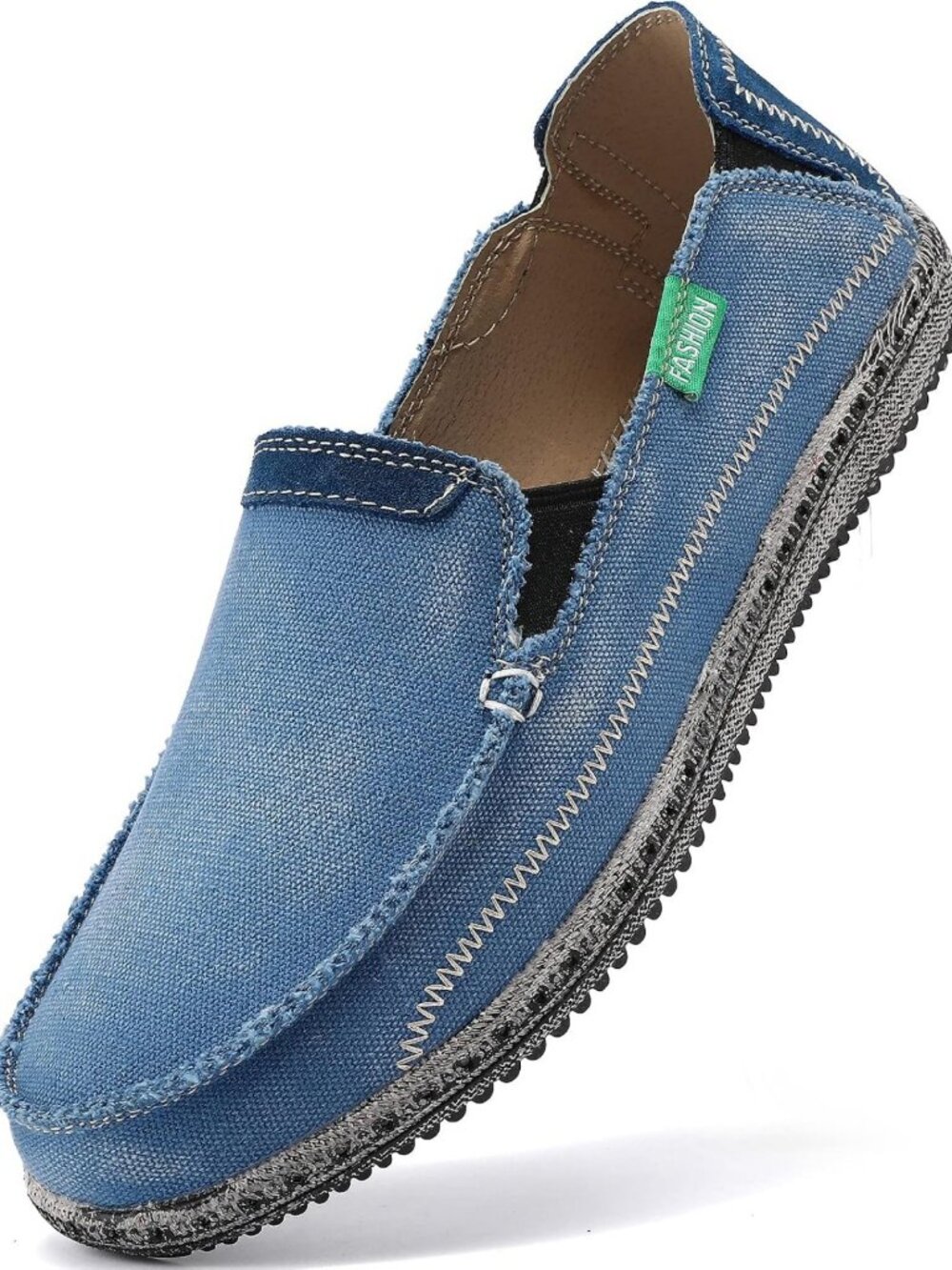 Casual Slip-On Deck Shoes for Men | Canvas Loafers, Beach & Boat Footwear